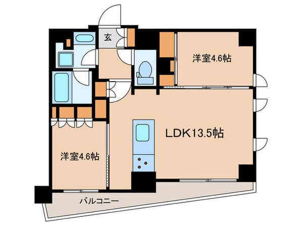 ｻﾞ・ﾊﾟｰｸﾊﾋﾞｵ文京目白台ﾌﾟﾚｲｽの物件間取画像